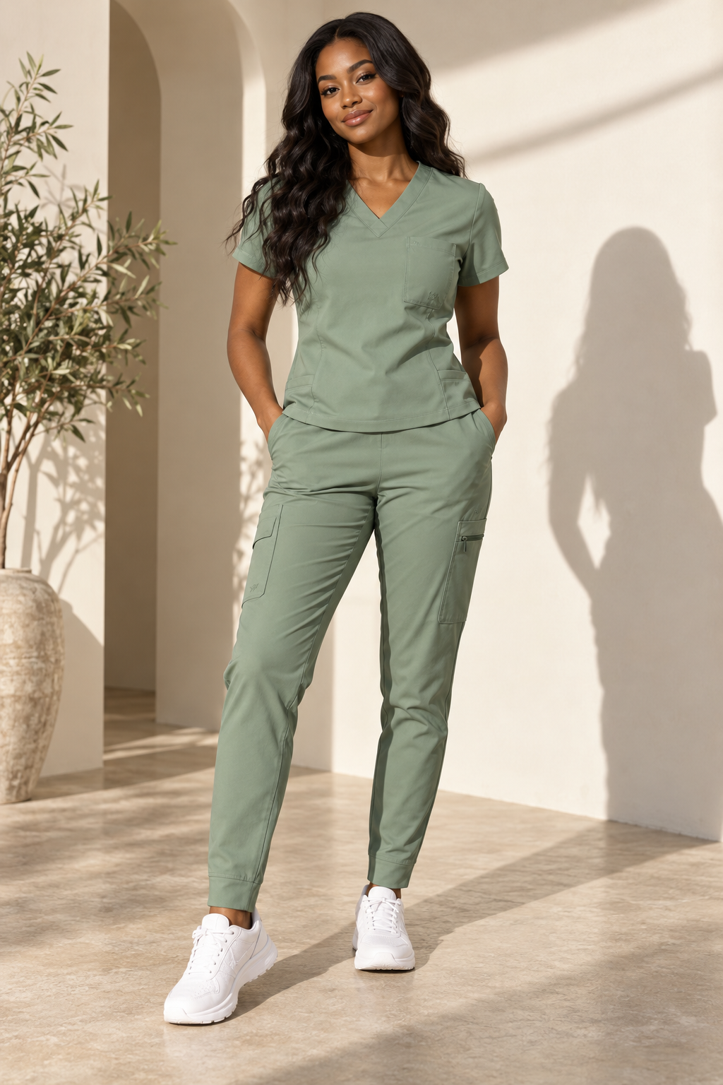 Sage medical scrub collection concept