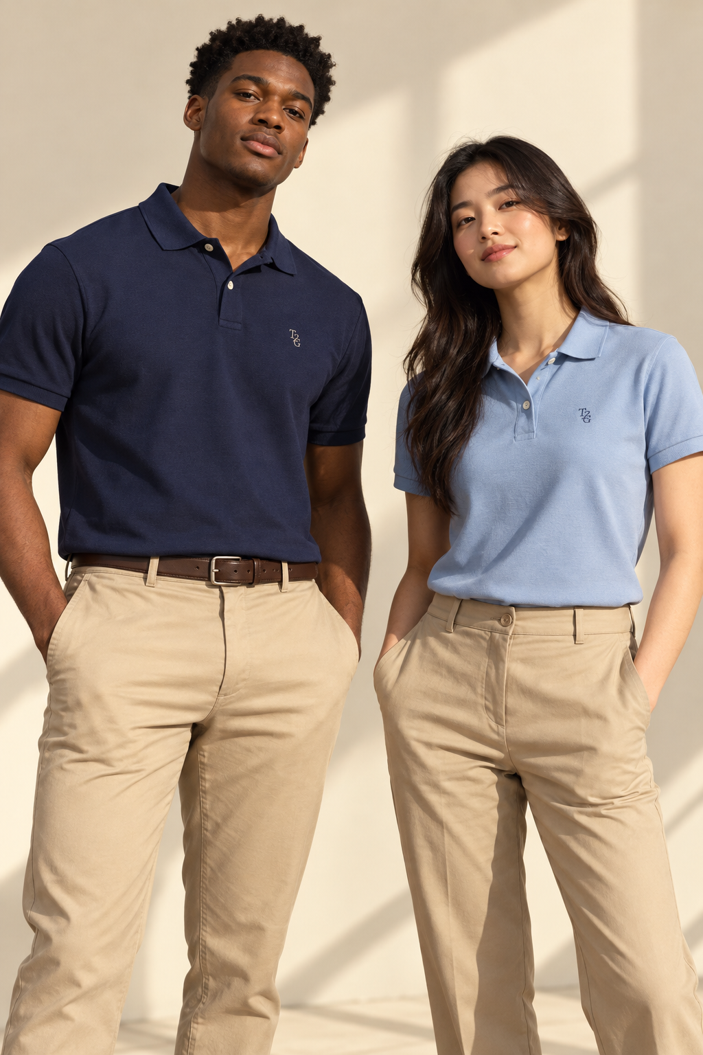 Custom school & organization polos illustrative design concept